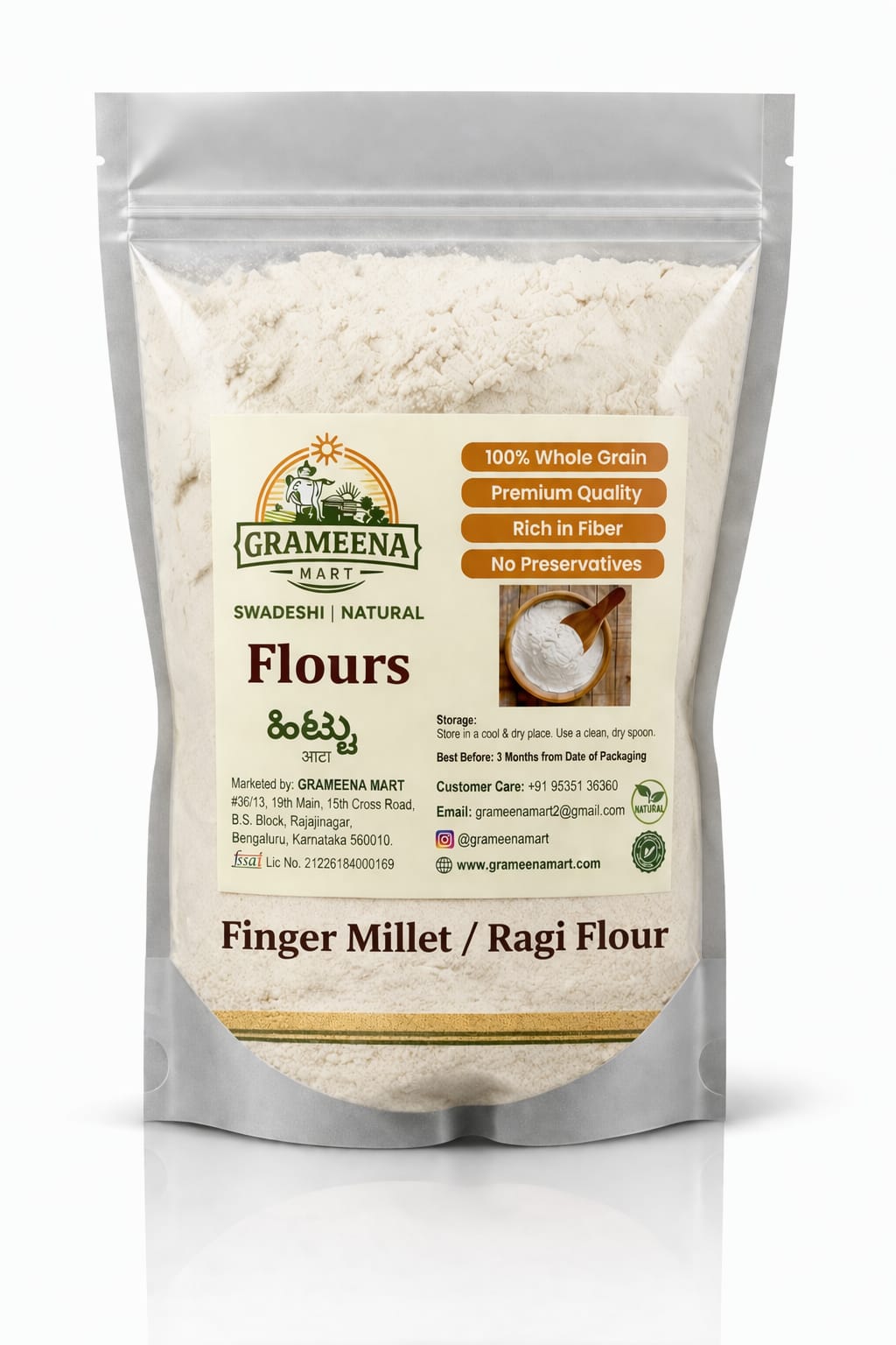 Finger millet flour